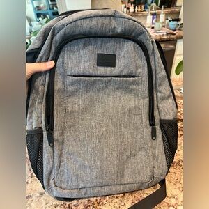 Matein Men's Gray Everyday Travel Backpack with Multiple Pockets- Brand New